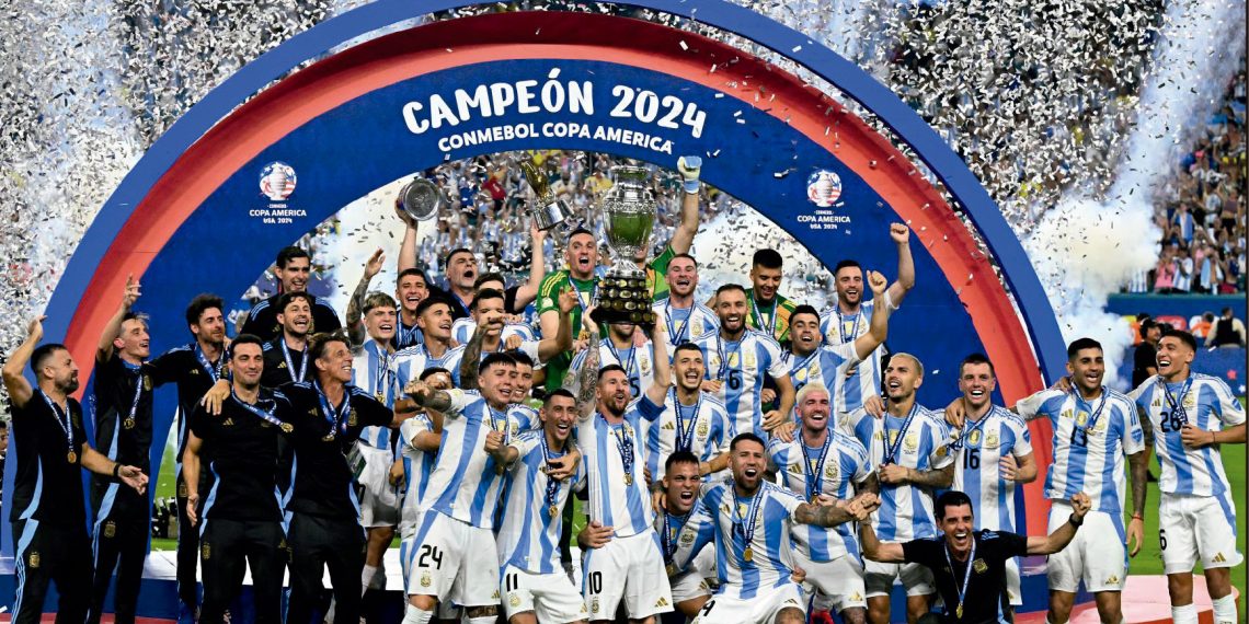 Argentina se coronó bicampeón de la Copa América al ganar 1-0 a Colombia
