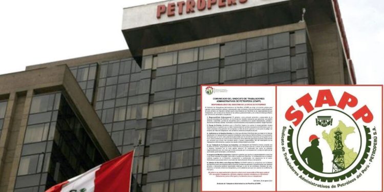 Sindicato de Trabajadores Administrativo de Petroperú (STAPP) solicita al Gobierno atención urgente a los montos adeudados a PETROPERÚ